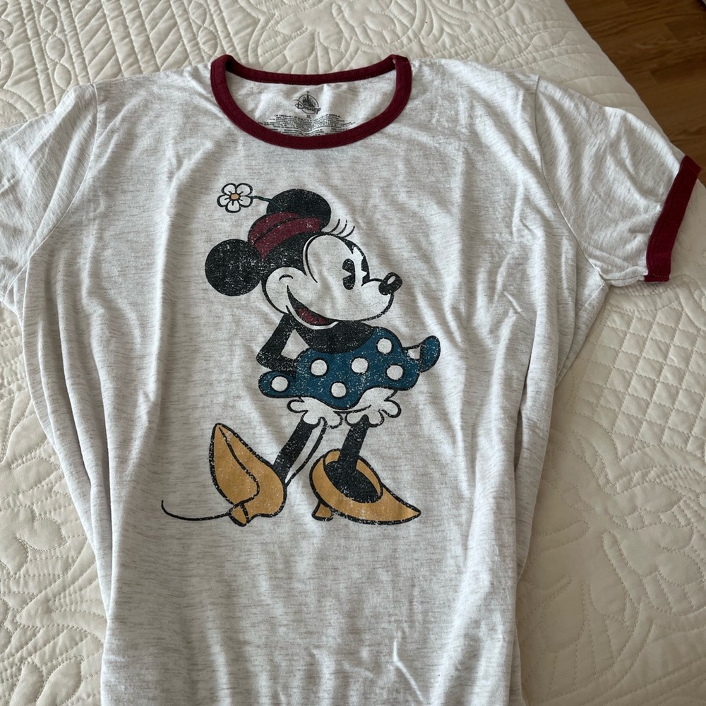 Women’s Disney Maroon Trim Tee